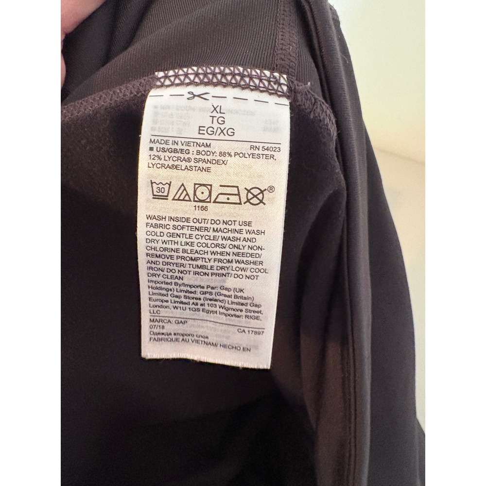 GapFit Winterbrush Reflective Leggings Black Geometric XL 396081-00 - Picture 5 of 9